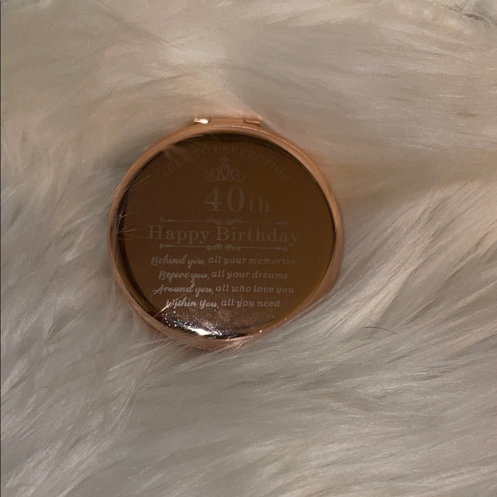 Rose Gold Compact Mirror